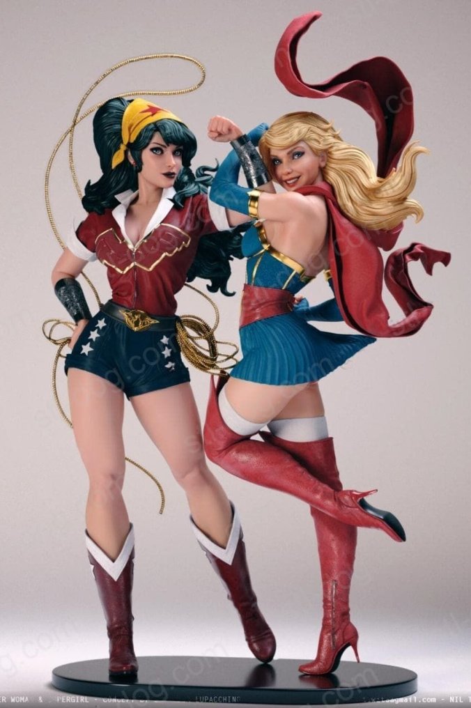 DC神奇女侠(Wonder Woman)与超人女孩(Super Girl) 3D打印图纸